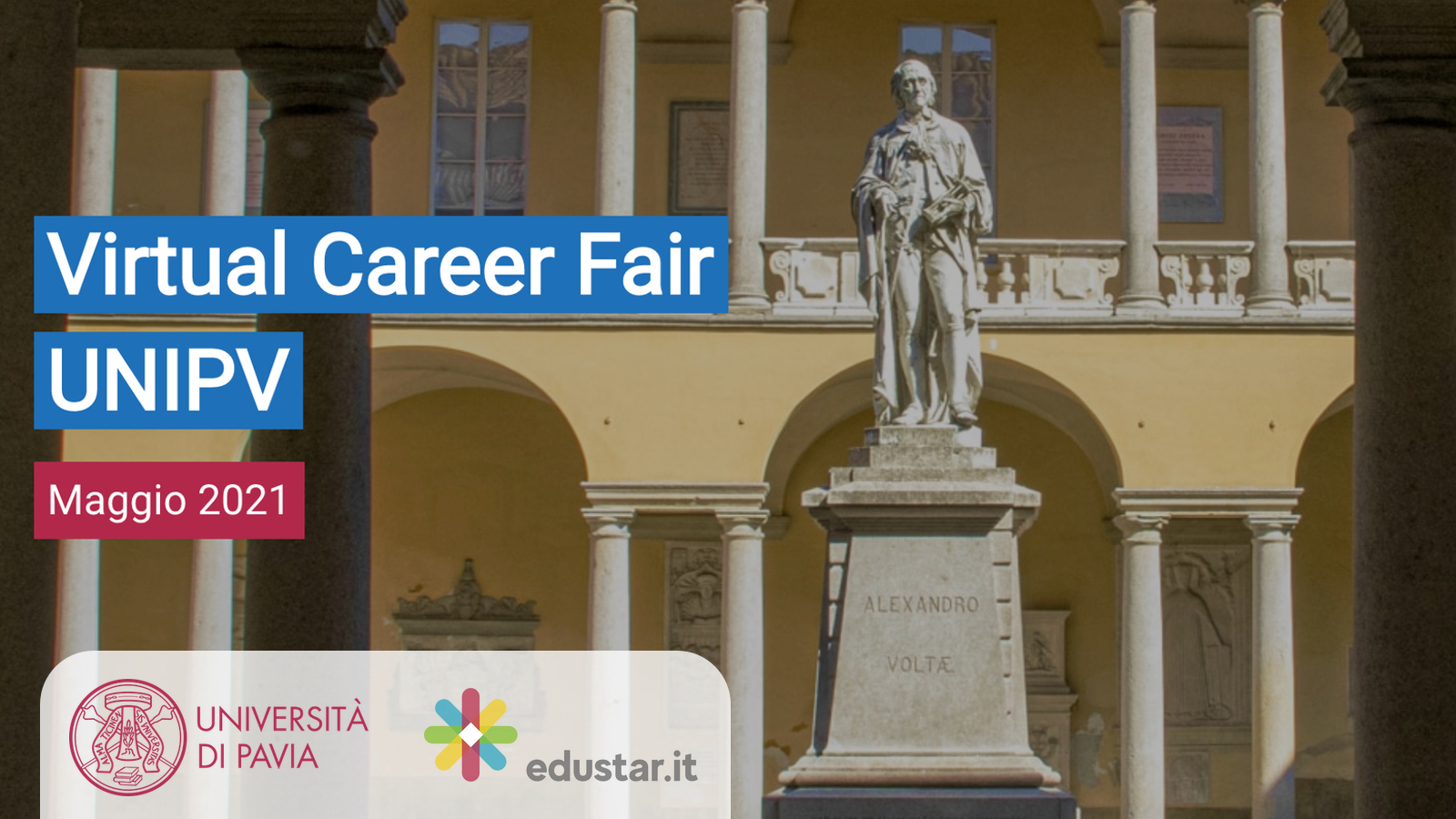 Immagine articolo L'Università di Pavia sceglie Edustar per la Virtual Career Fair 2021
