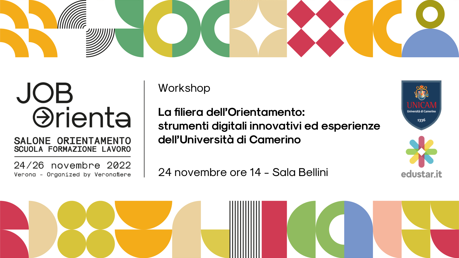 Immagine articolo Strumenti digitali innovativi a supporto dell’orientamento: il nostro workshop al Job Orienta con l’Università di Camerino
