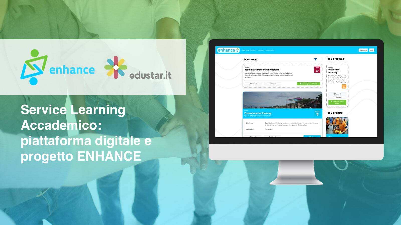 Immagine articolo Service Learning Accademico: piattaforma digitale e progetto ENHANCE